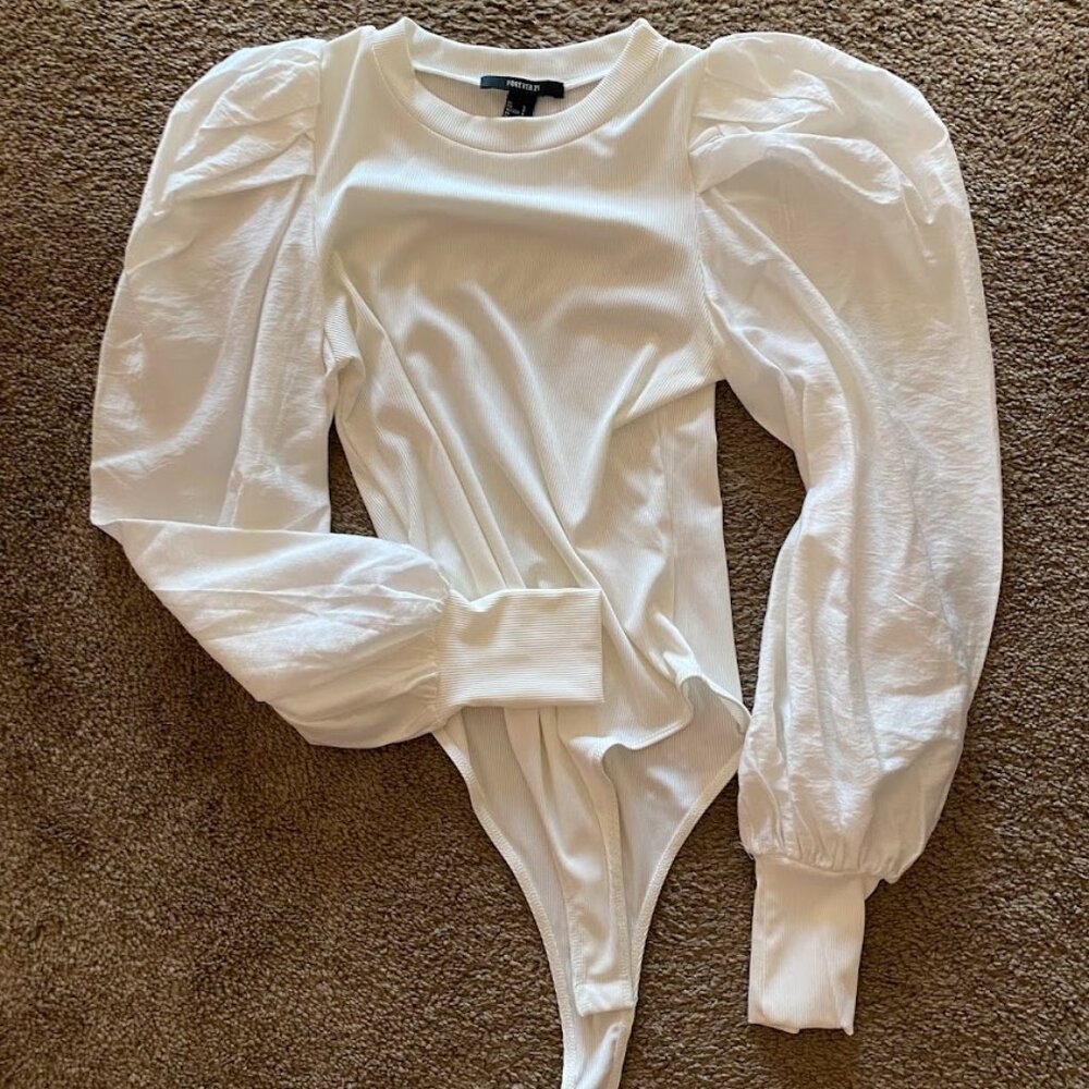 forever 21 puff sleeve bodysuit BUNDLE